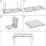 Сгъваема маса за излет, отдих, къмпинг, риболов с размери 120×60см. Чисто нова Цена 69лв/35,28€, снимка 3