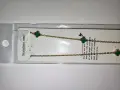 Van Cleef Ново колие stalnles stil -зелен камък, снимка 2