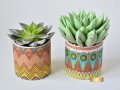 Кашпи за сукуленти и цветя / Подарък за нов дом / Керамични кашпи за цветя, снимка 2