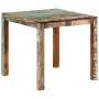vidaXL Трапезна маса, 82x80x76 см, регенерирано дърво масив, снимка 8