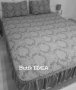 Еластични покривала за спалня с драперия и 2бр декоративни калъфки от жакард , снимка 2