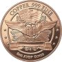 1 oz US Quarter 999 Fine Copper Round, снимка 2