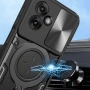 Motorola Moto G55 Удароустойчив CD Texture Sliding /Camshield Magnetic Holder Калъф и Протектор, снимка 4