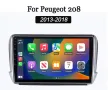 Мултимедия, за Peugeot 2008, 208, Двоен дин, Навигация, дисплей, 2 Дин, плеър, екран, Android, Пежо, снимка 1
