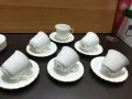 Стар български костен порцелан Бононя чашки за чай кафе, снимка 2