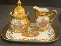 Бароков сервиз порцелан с 22 К злато, снимка 3