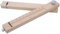 Дървен инструмент за рязане на кожени ленти, кожарски, сарашки, 5 ножа, снимка 5