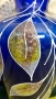 Вази от стъкло ръчно украсени кобалт цвят , снимка 5