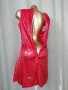 М Червена рокля със сатенен отблясък за парти , снимка 2
