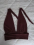 Топ с гол гръб и дълбоко деколте – тъмно бордо, снимка 4