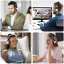 Нови Професионални безжични слушалки с микрофон за работа и Zoom, снимка 9