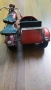 РЪЧНО ИЗРАБОТЕНА Колекционерска Метална играчка ОТ ЕДНО ВРЕМЕ мотоциклет с кош , снимка 5