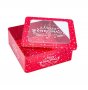 Коледна кутия Mercado Trade, За сладки, Метал, Червена, снимка 2