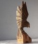 20 см Орел, фигура, птица дърворезба, пластика, статуетка, снимка 4