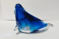 Прекрасен тюлен от масивно кобалтово стъкло, снимка 6
