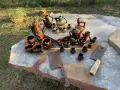Стари керамични съдове и два сатъра, снимка 2