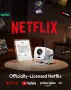Преносим проектор Gimbal N5 с интелигентна операционна система и вграден 1080P WiFi 6 и Bluetooth , снимка 3