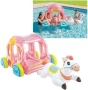 Надуваема играчка 2в1 каляска за принцеси INTEX, 145 x 135 x 104 см, снимка 1