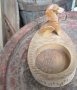 куче дакел стар дървен пепелник с фигура, снимка 5