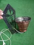 Лампа за стена ковано желязо и мед, снимка 1