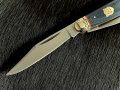 Колекционерски джобен сгъваем нож с три остриета RR Stockman Denim Micarta. (RR2344), снимка 4