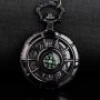 Нов Джобен часовник черен с компас бели цифри числа хубав   , снимка 1 - Джобни - 37288346