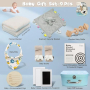 Нов Луксозен Бебешки Подаръчен Комплект за Момче - 9 Елемента за новородено, снимка 3