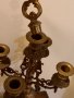 Масивен бронзов механичен часовник с два свещника петици, снимка 10