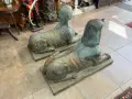 Момументален чифт египетски сфинксове / ренесанс. №8248, снимка 5