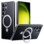 TORRAS Guardian Ostand Калъф за Samsung Galaxy S25 Ultra с MagSafe, Стойка и Скрийн Протектор – Три , снимка 6