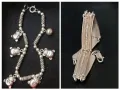 Два броя / Винтидж, рядка находка! / Сребърна гривна с мечета и филигран / СБХ , снимка 1