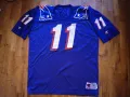 Drew Bledsoe #11 New England Patriot NFL Champion маркова тениска американски футбол размер 48 или Л, снимка 1
