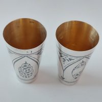 Сребърни чаши(сребро 875)СССР, снимка 8 - Чаши - 39474075