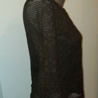 Дантелена блуза с хастар , снимка 4 - Блузи с дълъг ръкав и пуловери - 30098079