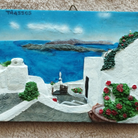 Сувенир за закачване на стена о.Тасос-Гърция, снимка 1 - Декорация за дома - 44935370