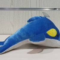 Нов плюшен син делфин, със звук, снимка 1 - Плюшени играчки - 29698946