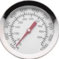 Термометър за фурна до 540 градуса по Целзий за барбекю, грил и камина, снимка 1 - Други инструменти - 40213501