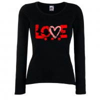 Дамска тениска Love Grunge 1, снимка 2 - Тениски - 35552187