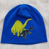 Детска шапка Динозаври 5-7 години пролет/есен, снимка 1 - Шапки, шалове и ръкавици - 39707638