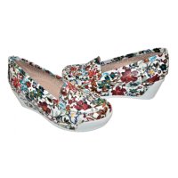 Дамски цветни обувки на платформа , снимка 2 - Дамски ежедневни обувки - 44190965