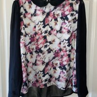Страхотна елегантна блуза теменужки , снимка 2 - Блузи с дълъг ръкав и пуловери - 40126103