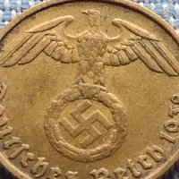 Монета 2 райхсфенинг 1938 Германия Трети Райх с СХВАСТИКА за КОЛЕКЦИЯ 31558, снимка 6 - Нумизматика и бонистика - 42822308