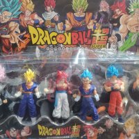 Dragonball 6 бр пластмасови фигурки играчки за игра и украса торта, снимка 3 - Стоки за близнаци - 41897077