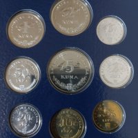 Комплектен сет - Хърватия , 9 монети, снимка 1 - Нумизматика и бонистика - 40022339
