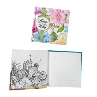 3884 Мини бележник Скечбук тефтер Sketchbook Flowers Enjoy, снимка 4 - Ученически пособия, канцеларски материали - 42064519