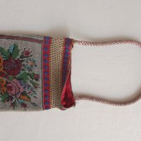 Стара дамски чанта от мъниста ръчно изработена , снимка 13 - Други ценни предмети - 40812366