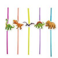 10 бр Дино Динозавър динозаври Джурасик парти сламки рожден ден, снимка 1 - Други - 42855783