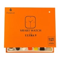 2023 New smart watch S100 ultra 7 in 1 strap HD Heart rate exercise fitness tracker rUltra smartwatc, снимка 1 - Друга електроника - 42440068