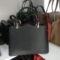 Компактна дамска чанта в черен цвят /Б58, снимка 2 - Чанти - 38533038