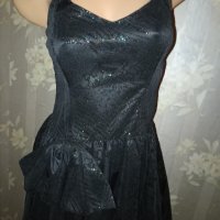 Черна официална рокля с отблясъци М, снимка 6 - Рокли - 38777941